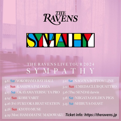 The Ravens、最新シングル「Sympathy」ツアー会場限定CD発売決定 